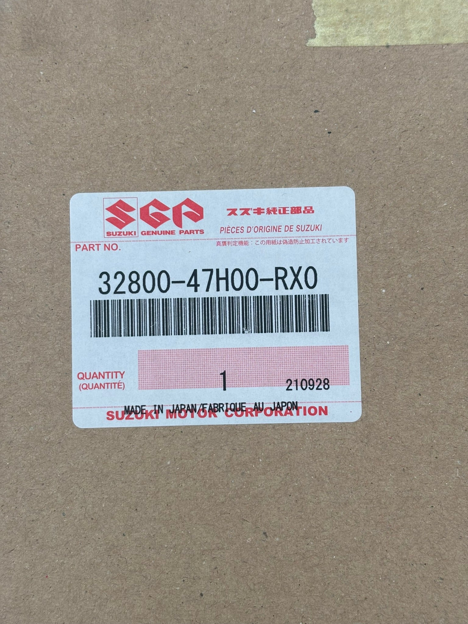 SUZUKI RECTIFIER ASSY 32800-47H00-RX0 S13