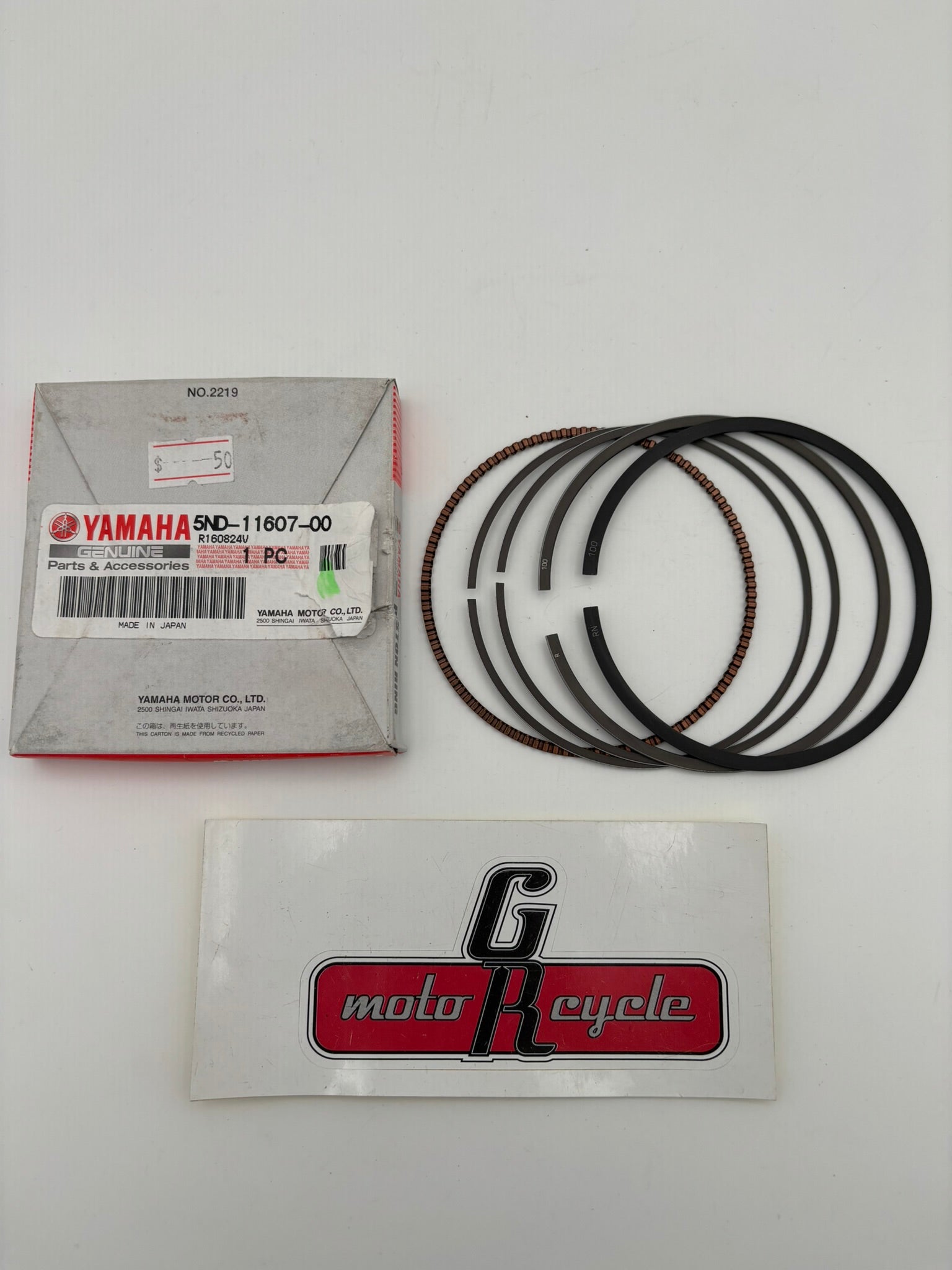 YAMAHA PISTON RING SET (1.00MM O/S) 5ND-11607-00-00 Y20