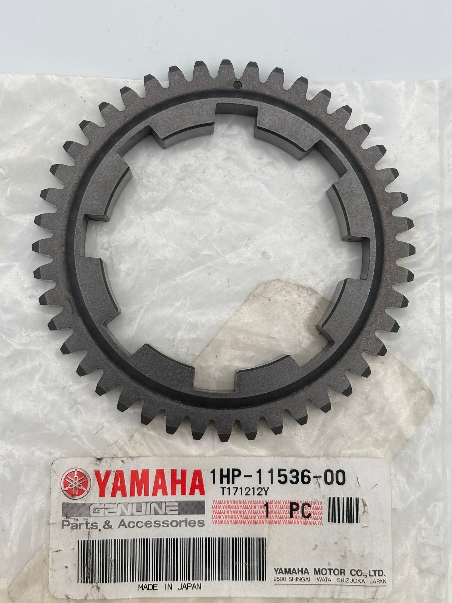 YAMAHA DRIVE GEAR (44T) 1HP-11536-00-00 Y18