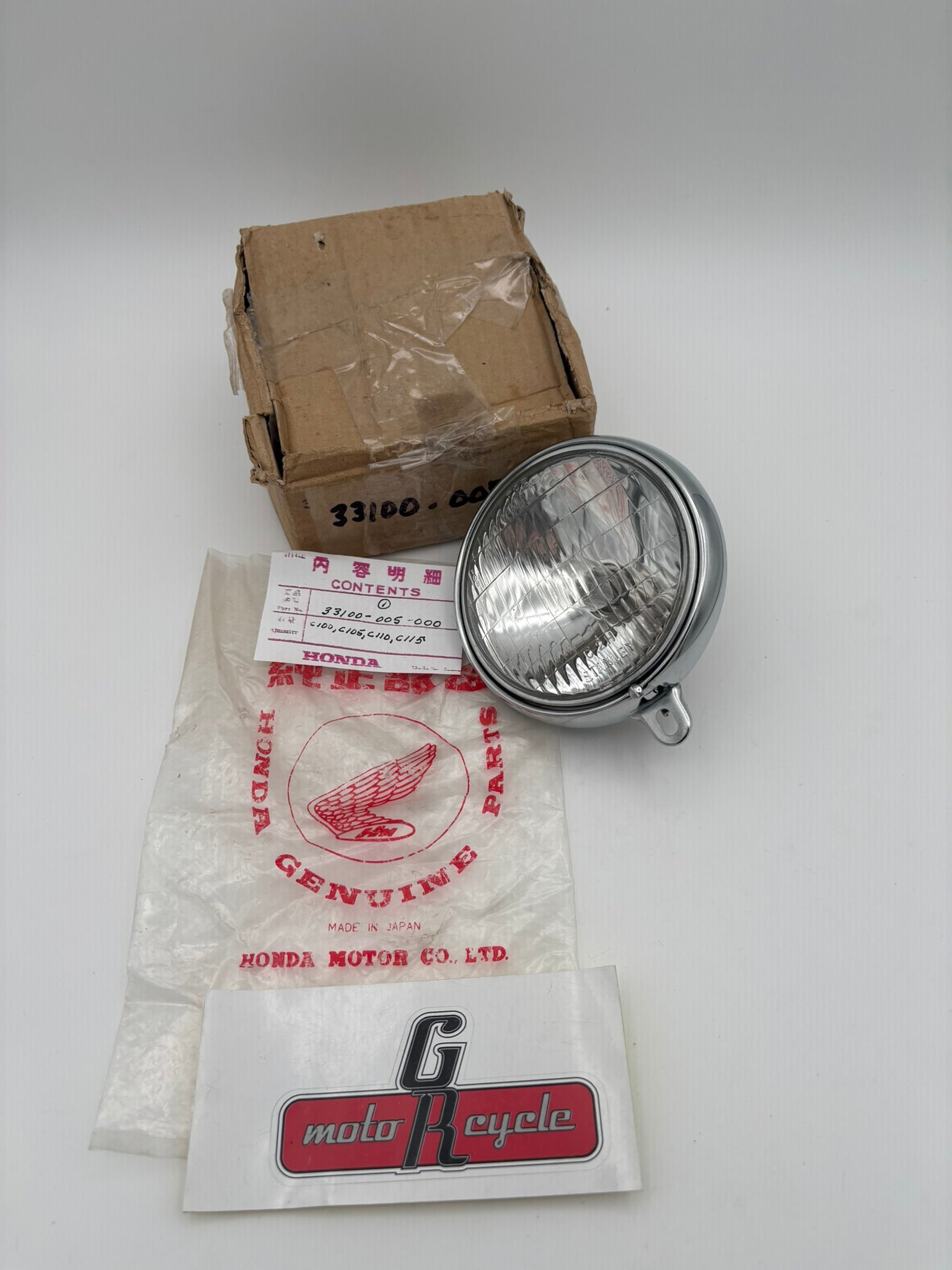 HONDA HEAD LIGHT ASSY (SUB 33100-035-810 ) 33100-005-000 H225