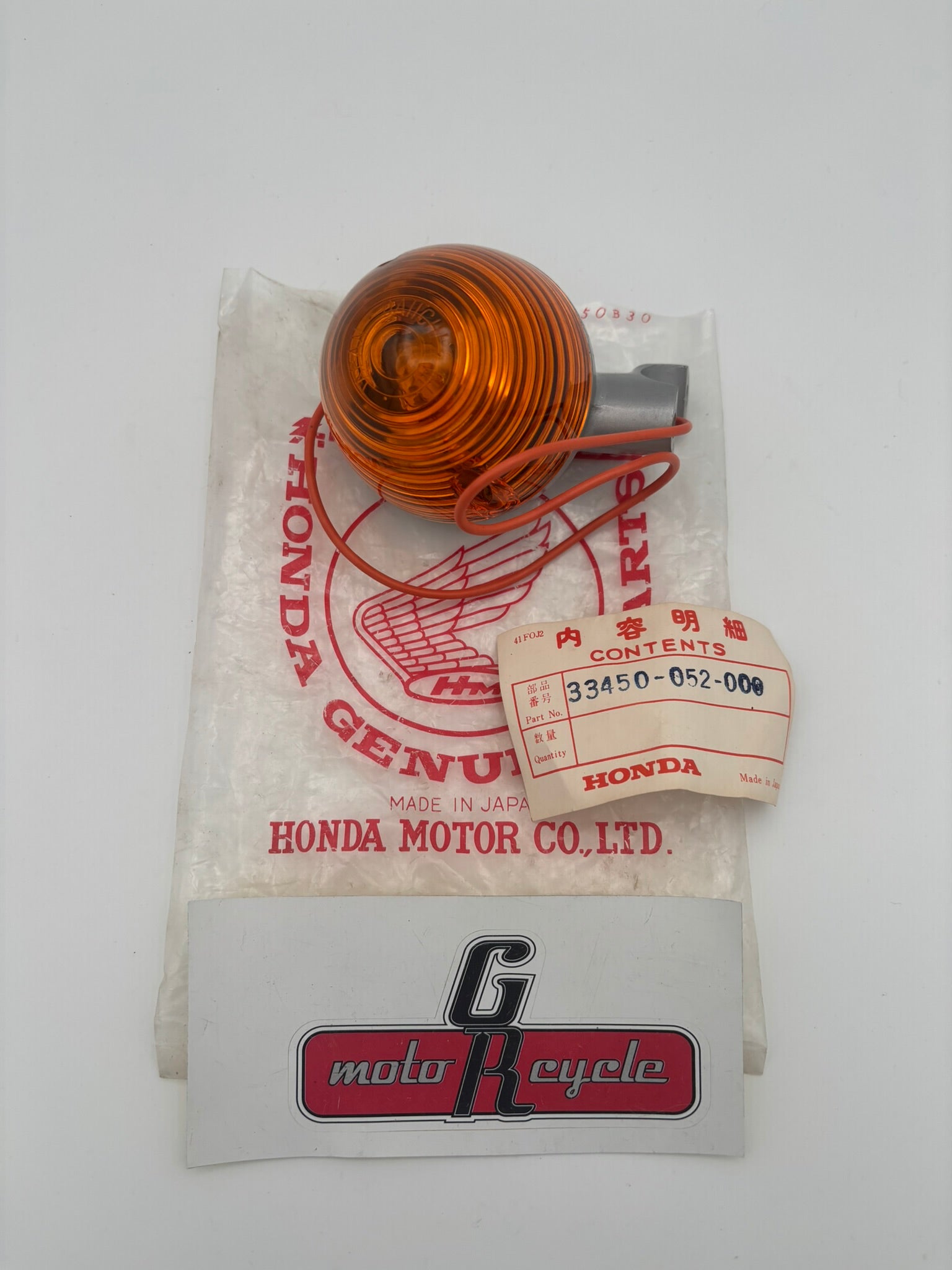 HONDA LEFT FRONT TURN SIGNAL 33450-052-000 H230