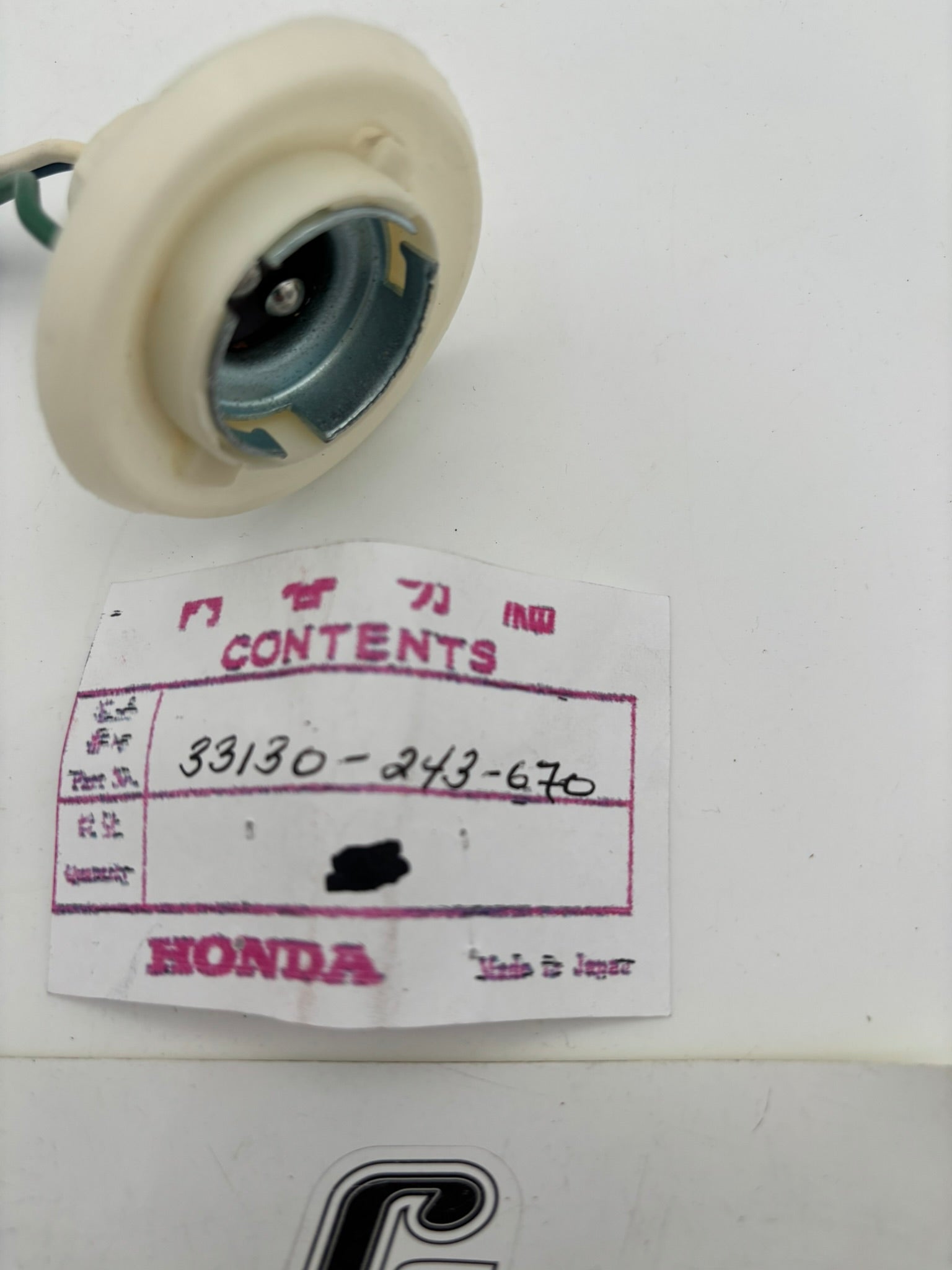 HONDA HEAD LIGHT SOCKET (SUB 33110-KA8-680 ) 33130-243-670 H231