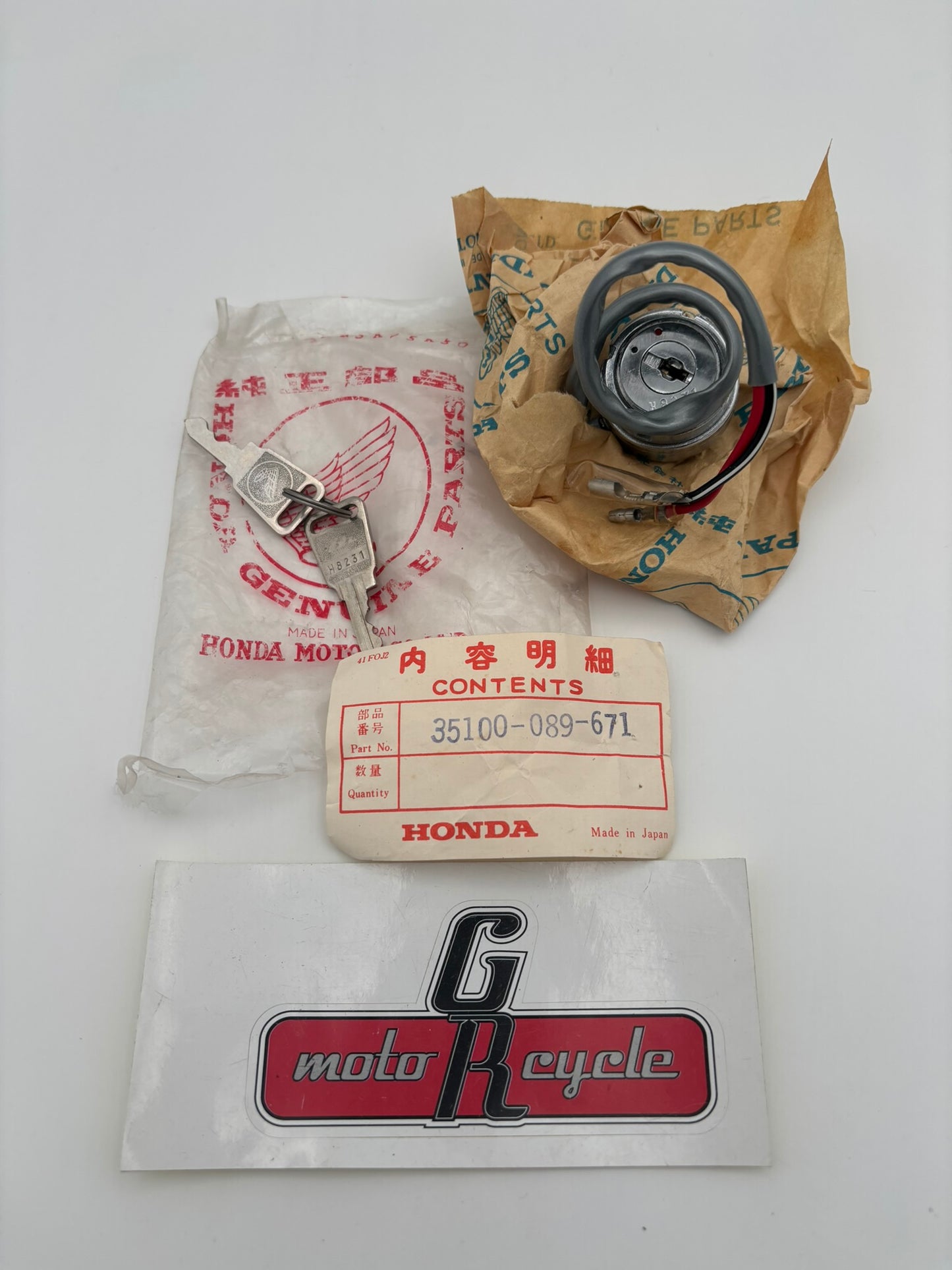 HONDA IGNITION SWITCH (SUB 35010-089-671 ) 35100-089-671 H230