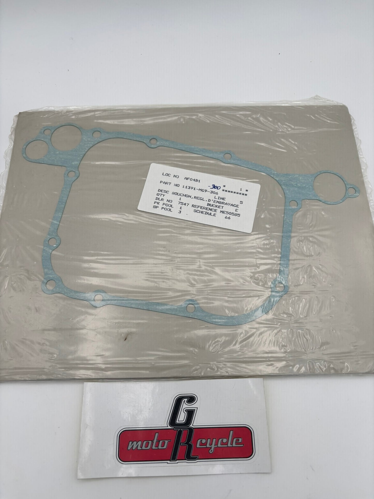 HONDA COVER TRANSMISSION GASKET (SUB 11391-MG9-000 11391-MG9-020 ) 11391-MG9-306 H239