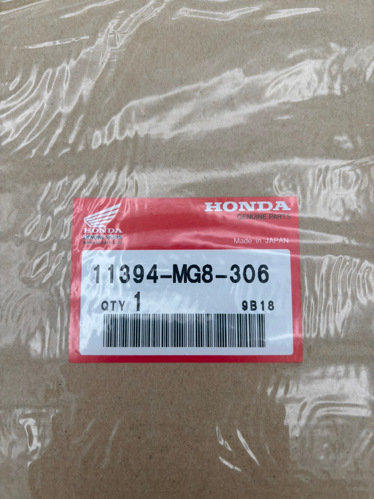HONDA INNER CLUTCH COVER GASKET (SUB 11394-MG8-000 ) 11394-MG8-306 H239