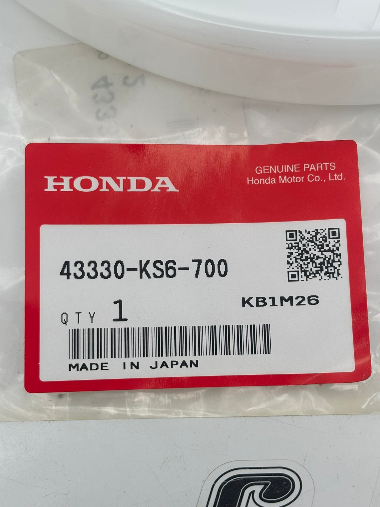 HONDA REAR DISK COVER 43330-KS6-700 H99
