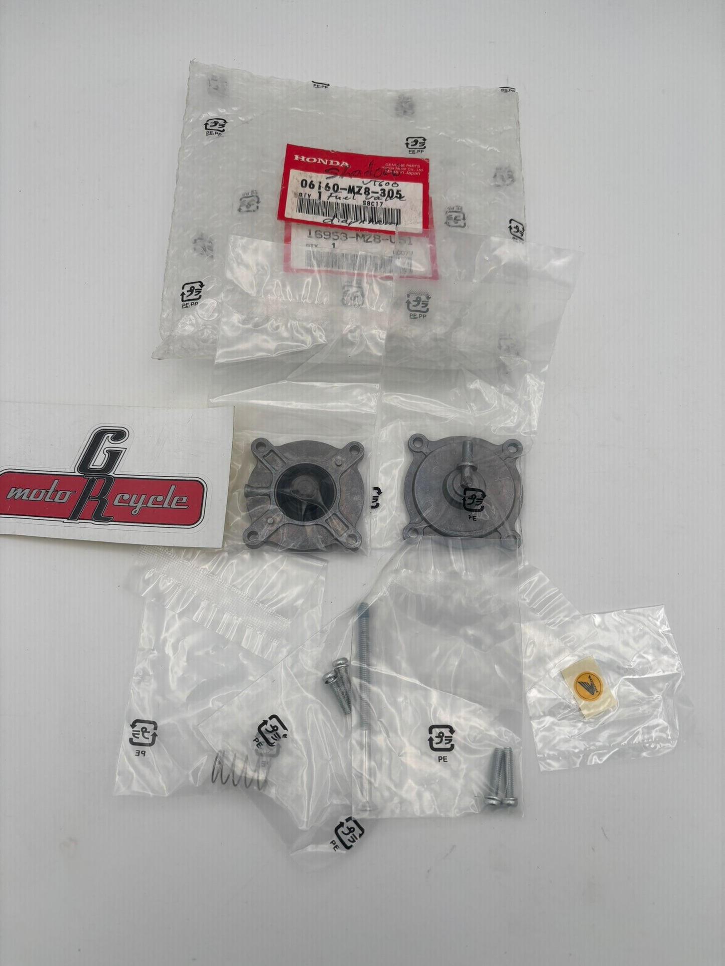 HONDA PETCOCK COVER KIT SET 06160-MZ8-305 H174
