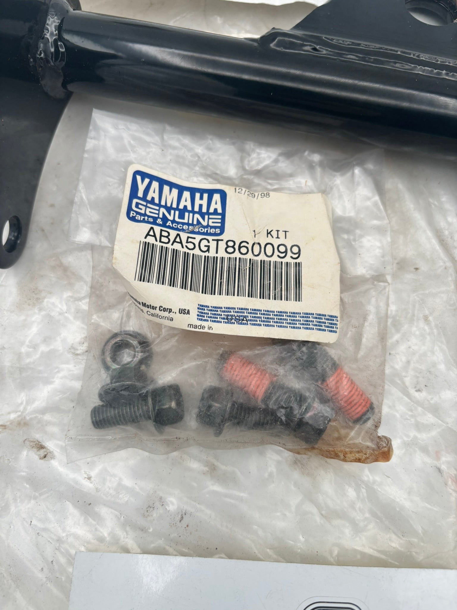 YAMAHA 1998 - 2001 YFM600 GRIZZLY TRAILER HITCH KIT (RUST) ABA-5GT86-00-00-D Y281