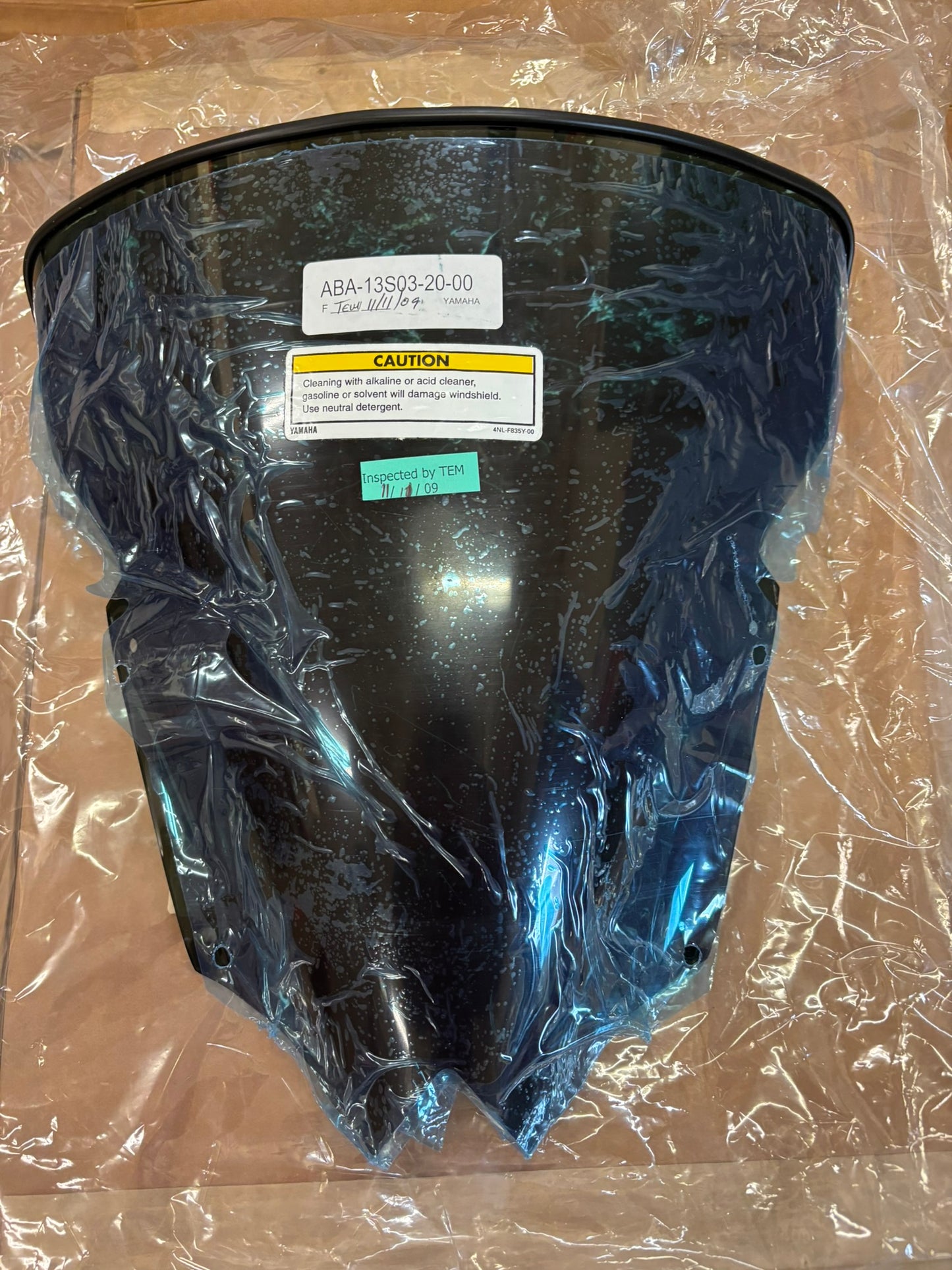 YAMAHA 2006 - 2016 YZF-R6 TINTED WINDSHIELD ABA-13S03-20-00 YBOX