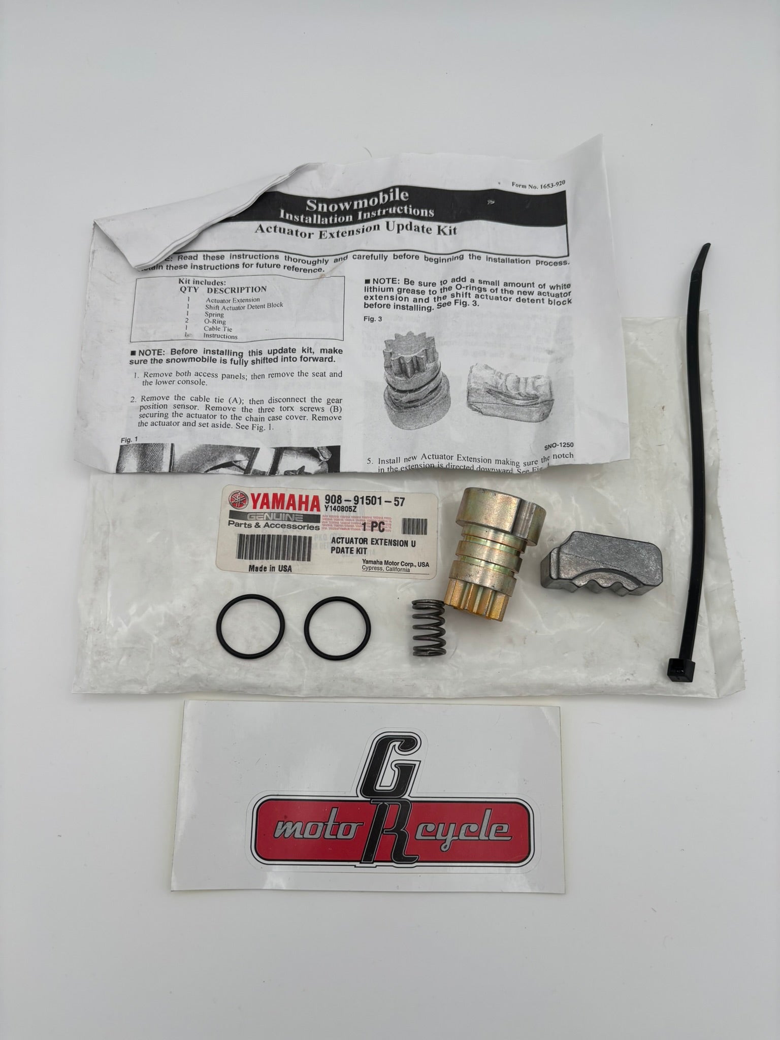 YAMAHA ACTUATOR EXTENSION UPDATE KIT 90891-50157-00 Y193