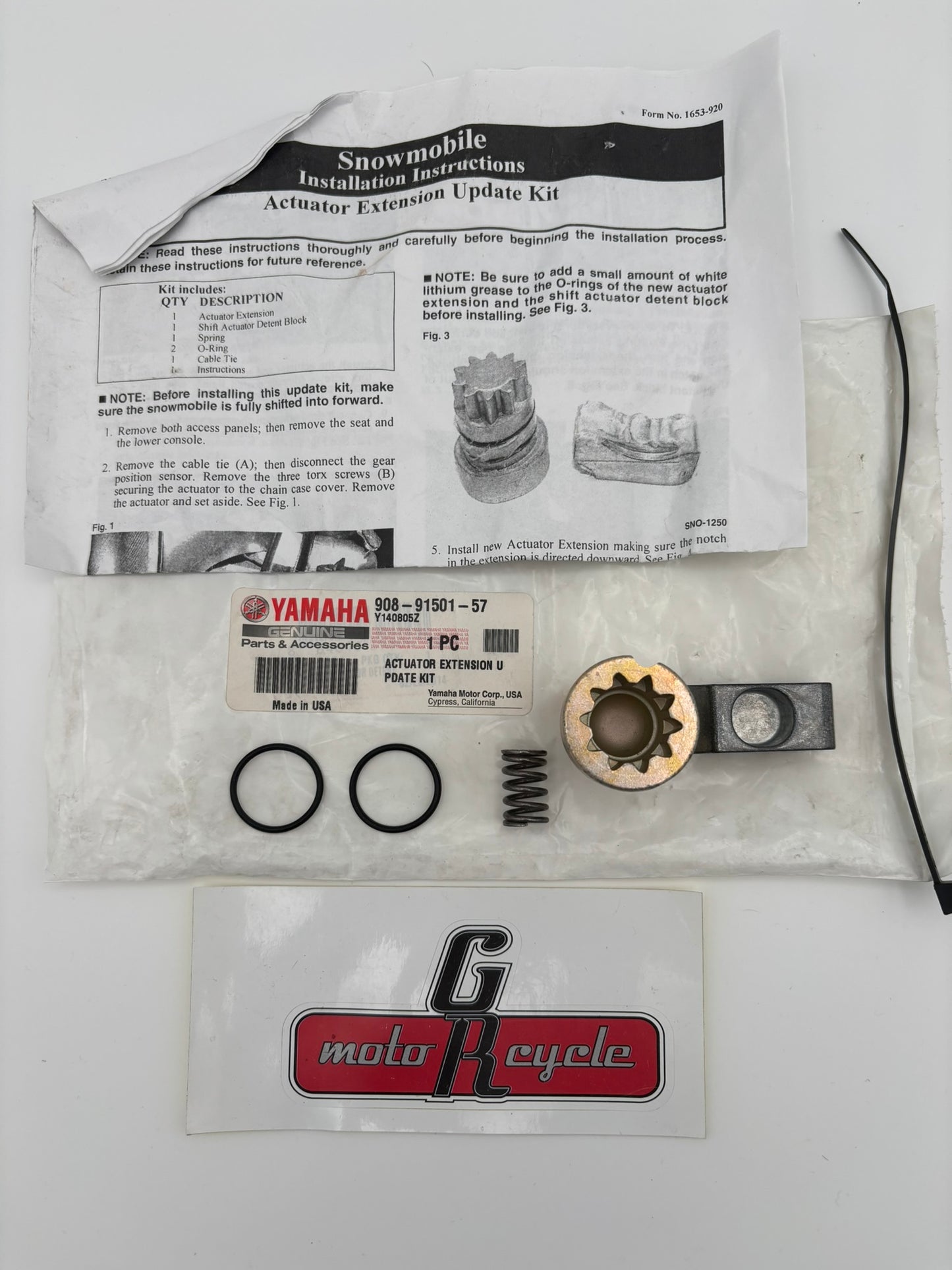 YAMAHA ACTUATOR EXTENSION UPDATE KIT 90891-50157-00 Y193