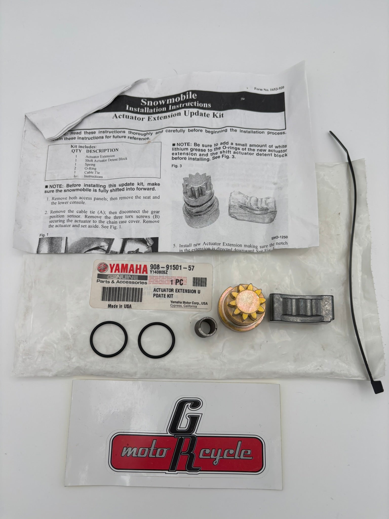 YAMAHA ACTUATOR EXTENSION UPDATE KIT 90891-50157-00 Y193