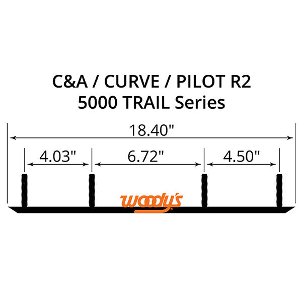WOODY'S MAVERICK AFTERMARKET CARBIDE RUNNER 8" C&A PRO MC8-5000