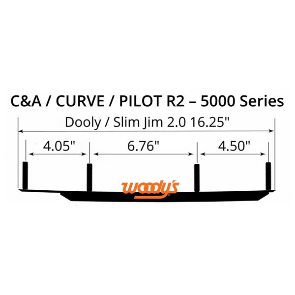 WOODYS CARBIDE SLIM JIM2 DOOLY WEAR BAR 4" C&A PRO, SLY DOG , SLY DOG & CURVE IND S2C4-5000
