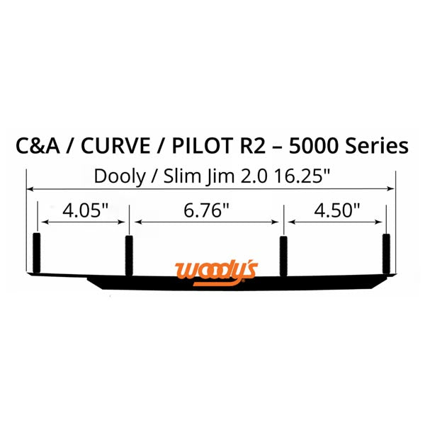 WOODYS CARBIDE SLIM JIM2 DOOLY WEAR BAR 6" C&A PRO, SLY DOG , SLY DOG & CURVE IND S2C6-5000