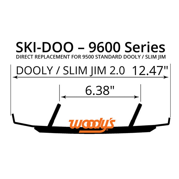 WOODY'S SLIM JIM 2.0 TRAIL RUNNER 4" SKI-DOO S2S4-9600
