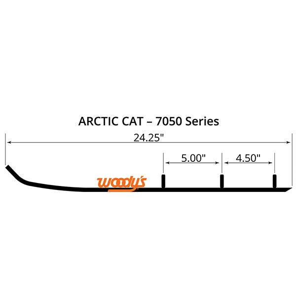 WOODY'S FLAT-TOP TRAIL BLAZER 6" CARBIDE TRAIL RUNNER  TAT4-7050