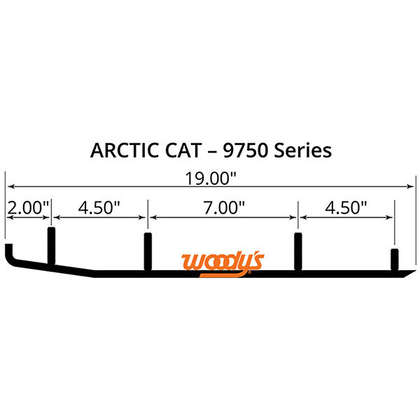 WOODY'S FLAT-TOP TRAIL BLAZER 6" CARBIDE TRAIL RUNNER  TAT4-9750