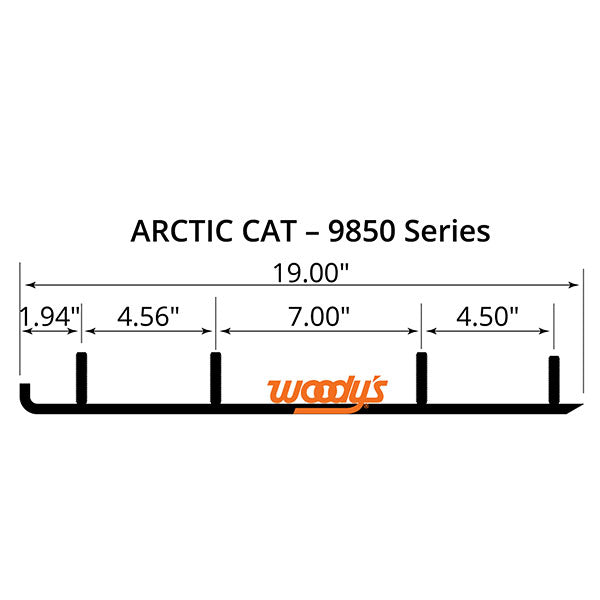 WOODY'S FLAT-TOP TRAIL BLAZER 6" CARBIDE TRAIL RUNNER  TAT4-9850