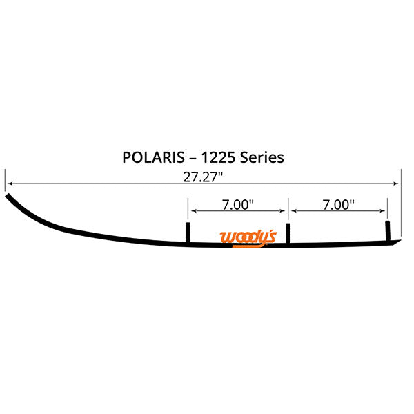 WOODY'S FLAT-TOP TRAIL BLAZER 6" CARBIDE TRAIL RUNNER POLARIS TPI4-1225