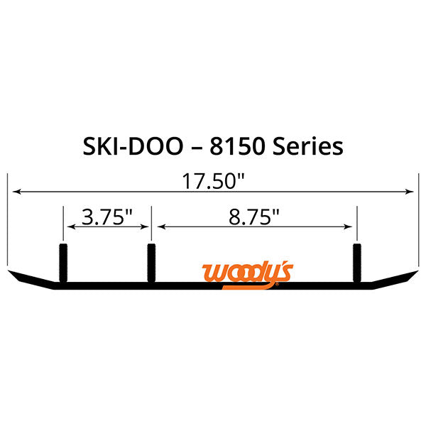 WOODY'S FLAT-TOP TRAIL BLAZER 6" CARBIDE TRAIL RUNNER  TSD4-8150