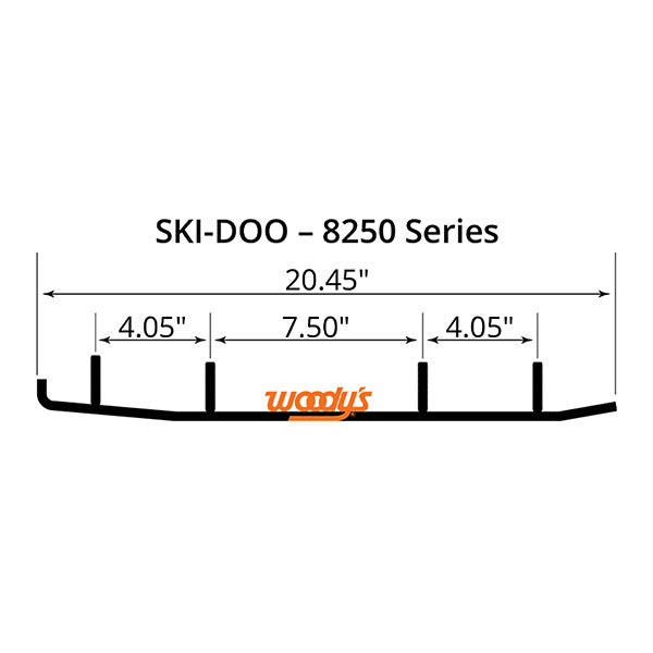 WOODY'S FLAT-TOP TRAIL BLAZER 6" CARBIDE TRAIL RUNNER  TSD4-8250