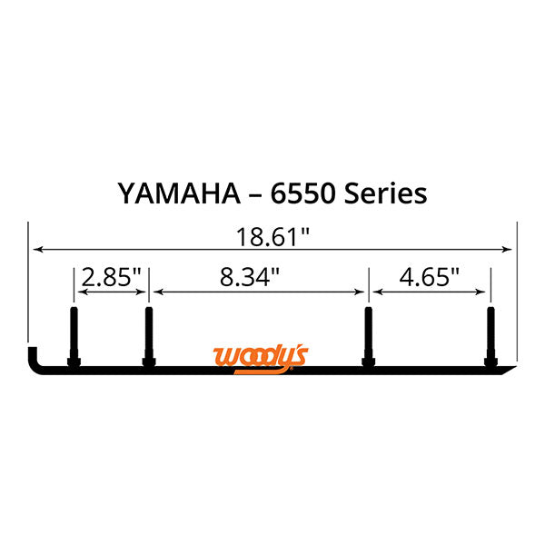WOODY'S FLAT-TOP TRAIL BLAZER 6" CARBIDE TRAIL RUNNER  TYV4-6550