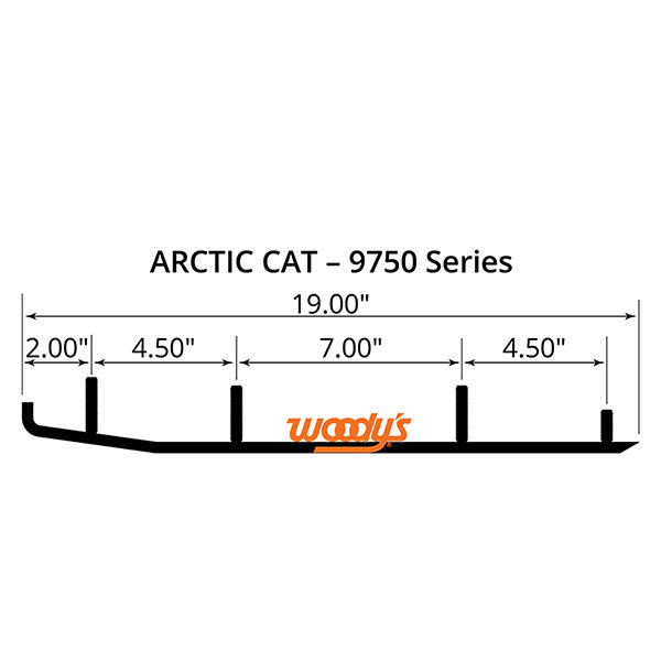 WOODY'S FLAT-TOP EXECUTIVE 8" CARBIDE TRAIL RUNNER ARCTIC CAT WAT-9750