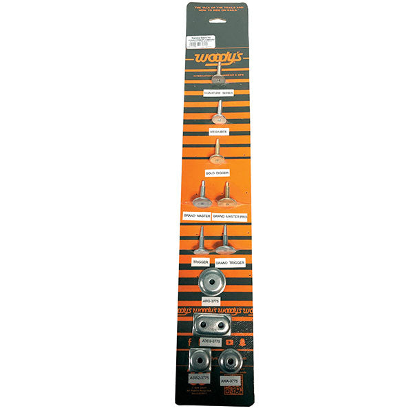 WOODY'S STUD & WASHER SAMPLES  SAMPLE BOARD