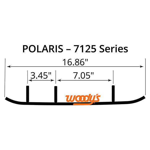 WOODY'S FLAT-TOP EXECUTIVE 8" CARBIDE TRAIL RUNNER POLARIS WPI-7125