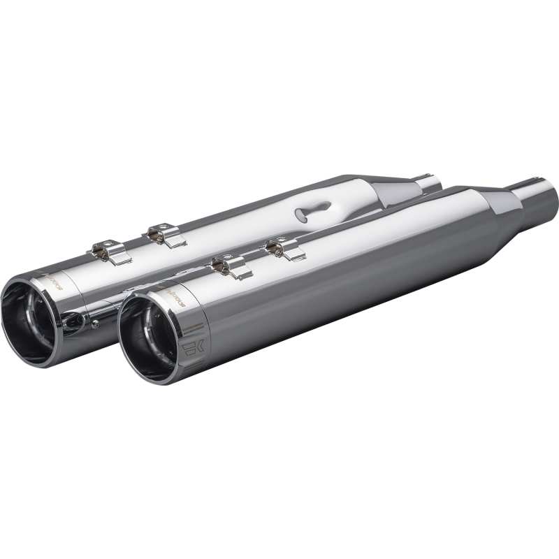 KHROME WERKS 4-1/2" HP-PLUS SLIP-ON MUFFLERS - CHROME KLASSIC TIP 202925