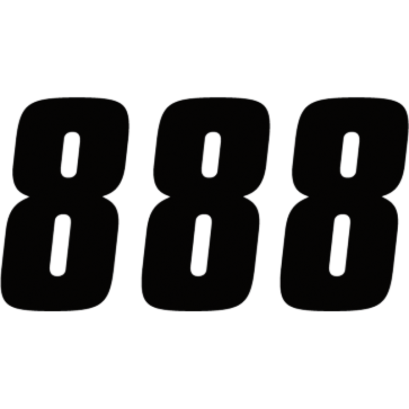 FACTORY EFFEX FACTORY 7" NUMBER BLACK #8 08-90088