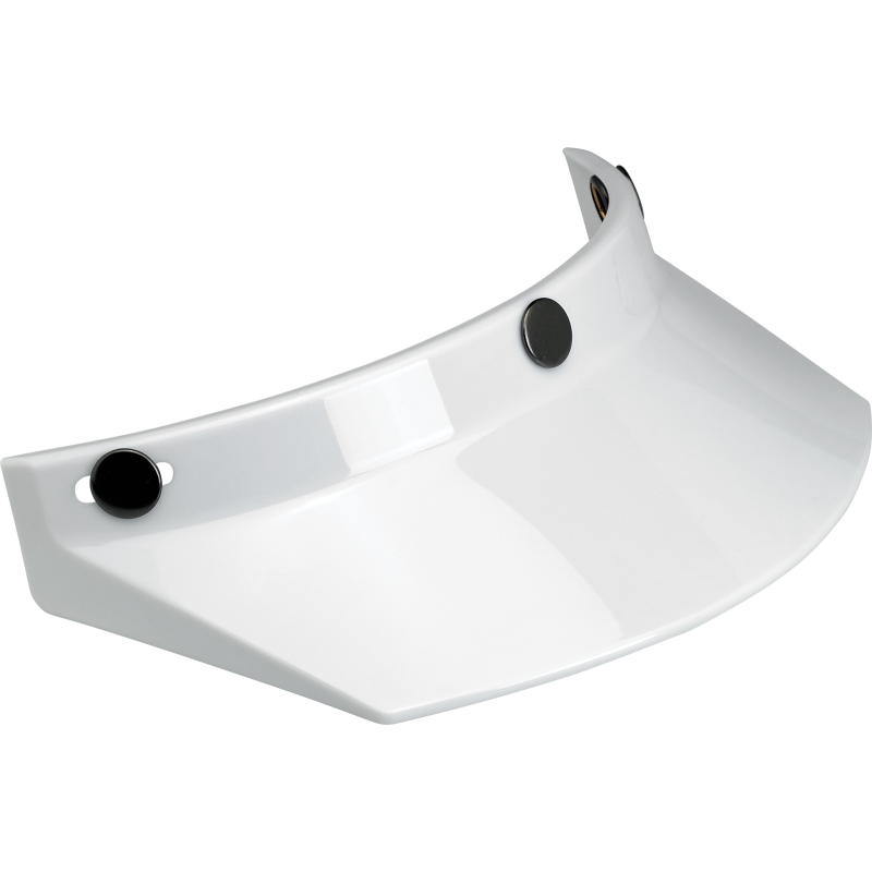 BILTWELL VISOR MOTO 3SNAP WHT 2002-562
