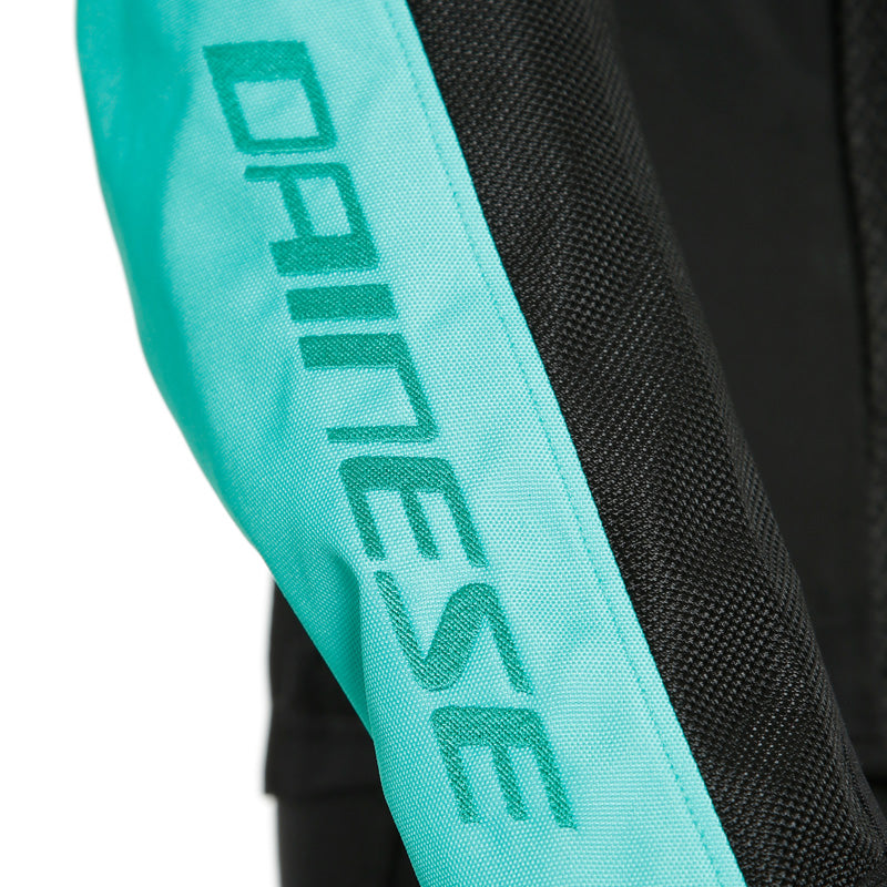 DAINESE RIBELLE AIR LADY TEX JACKET BLACK/ACQUA-GREEN 2735245-26F-44