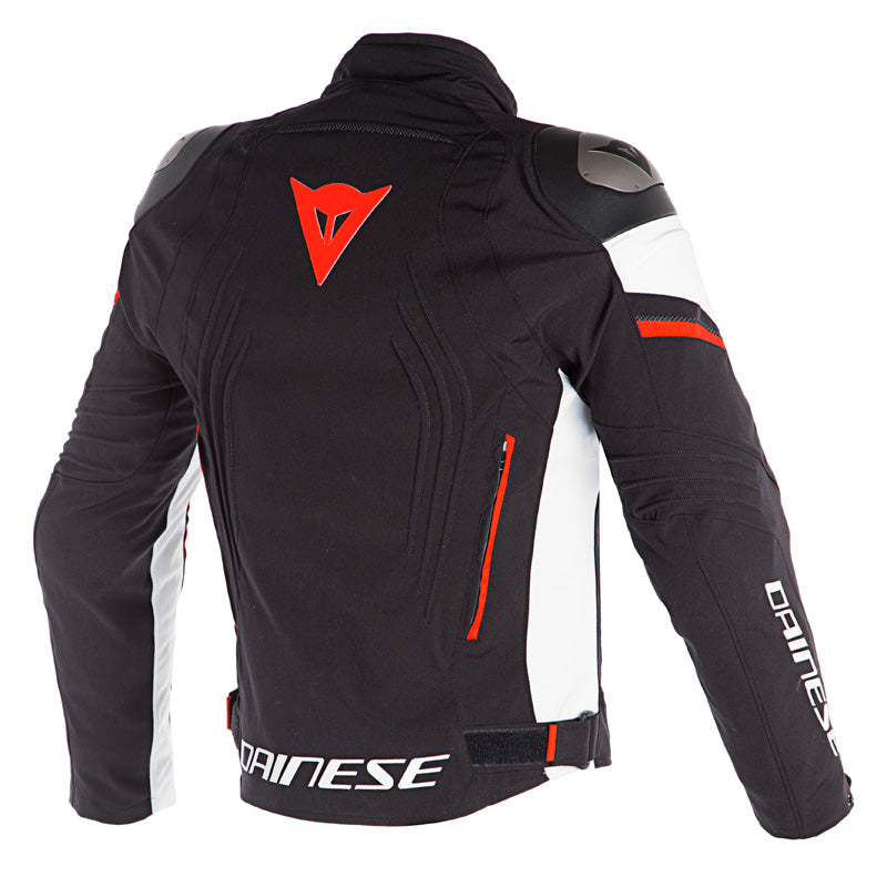 DAINESE RACING 3 D-DRY JACKET BLACK/WHITE/FLUO-RED 1654605-N32-60