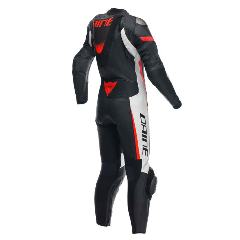 DAINESE GROBNIK LADY LTHR 1PC SUIT PERF. BLK/WHT/RED 48 2513484-N32-48