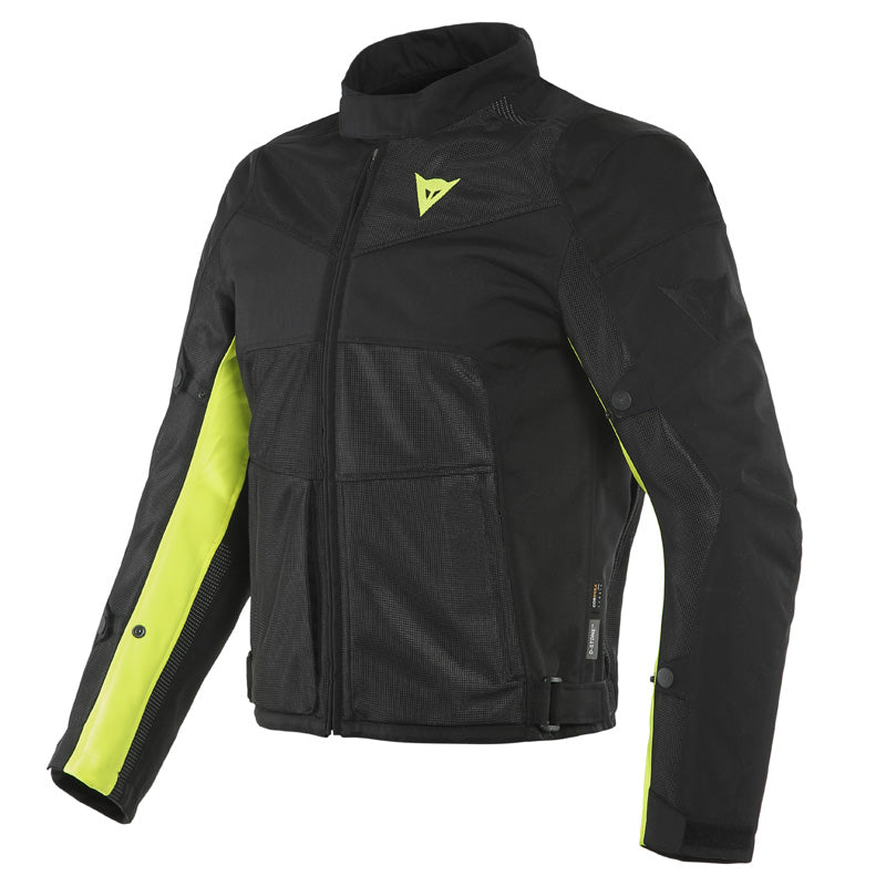 DAINESE SAURIS 2 D-DRY JACKET BLACK/BLACK/FLUO-YELLOW 1654624-N49-56