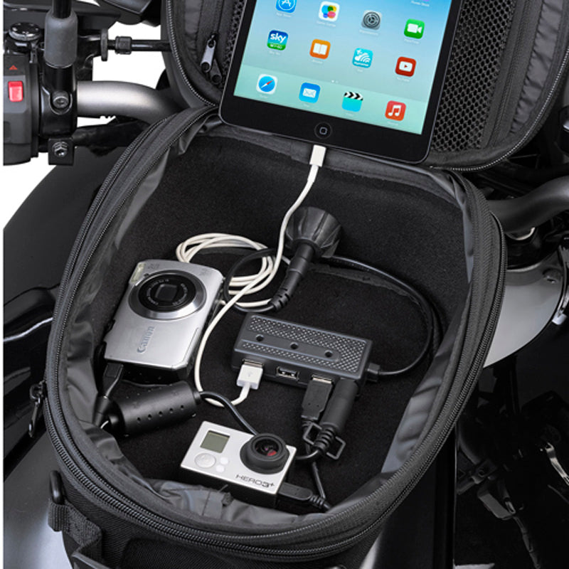 KAPPA 3 PORTS USB HUB KIT FOR THE TANK BAGS KS111
