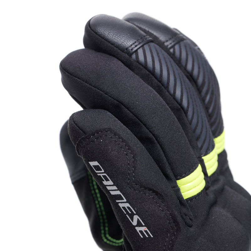 DAINESE FULMINE D-DRY GLOVES - BLACK/YELLOW FLUO/GREY (M) 18100009-95L-M