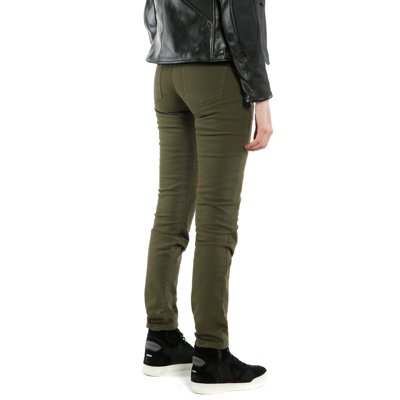 DAINESE CLASSIC SLIM LADY TEX PANTS OLIVE 2755152-118-29