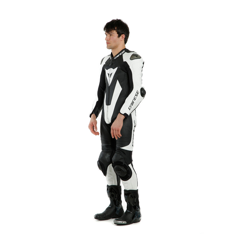 DAINESE LAGUNA SECA 5 1PC TALL LEATHER SUIT PERF. BLK/WHT 1513468-622-98