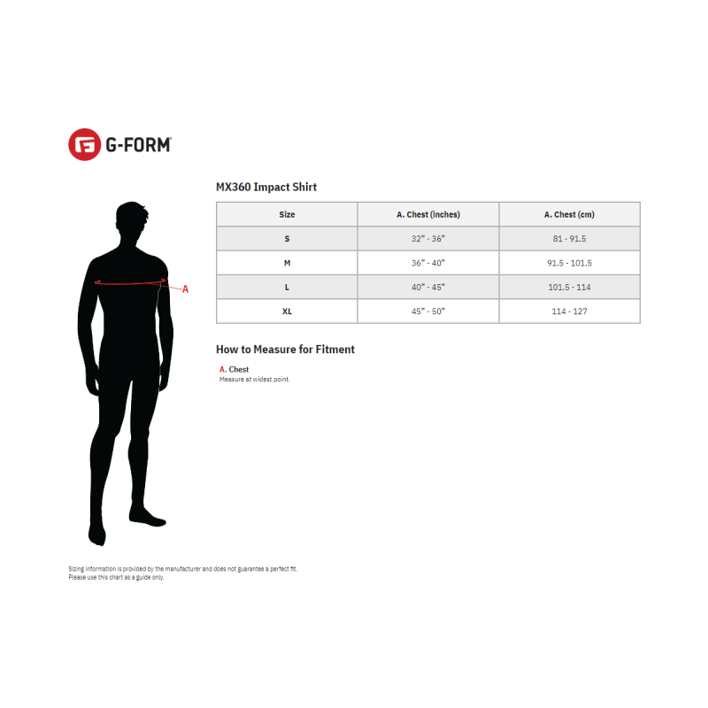 G-FORM MX360 IMPACT SHIRT BLK S BP3602013