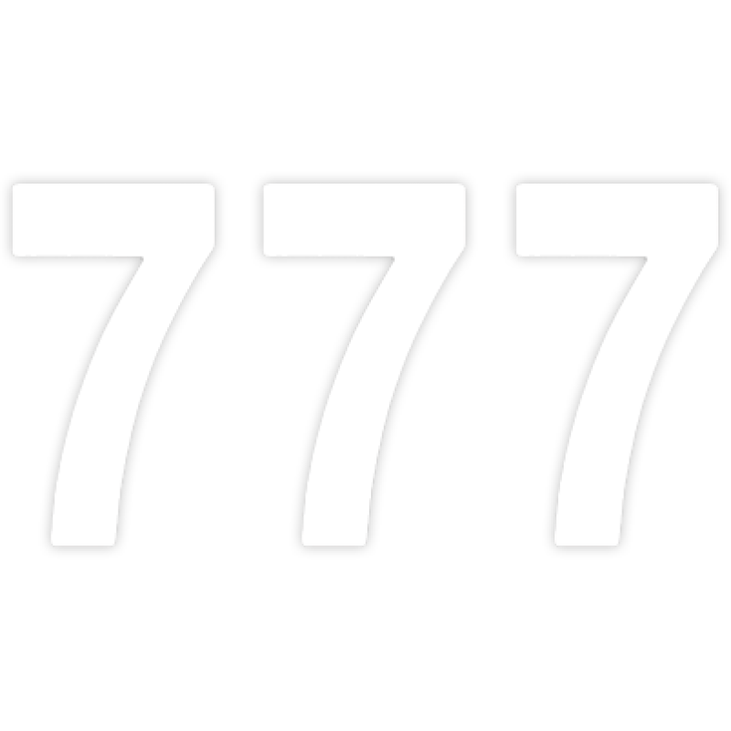 FACTORY EFFEX PRO 8" NUMBER WHITE #7 02-4377
