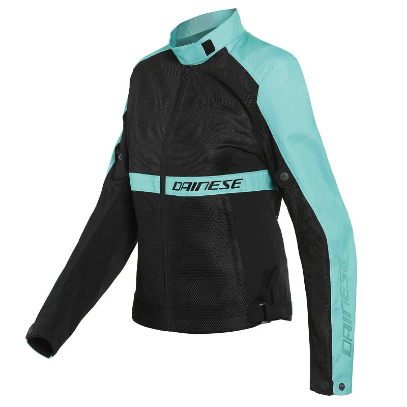 DAINESE RIBELLE AIR LADY TEX JACKET BLACK/ACQUA-GREEN 2735245-26F-38