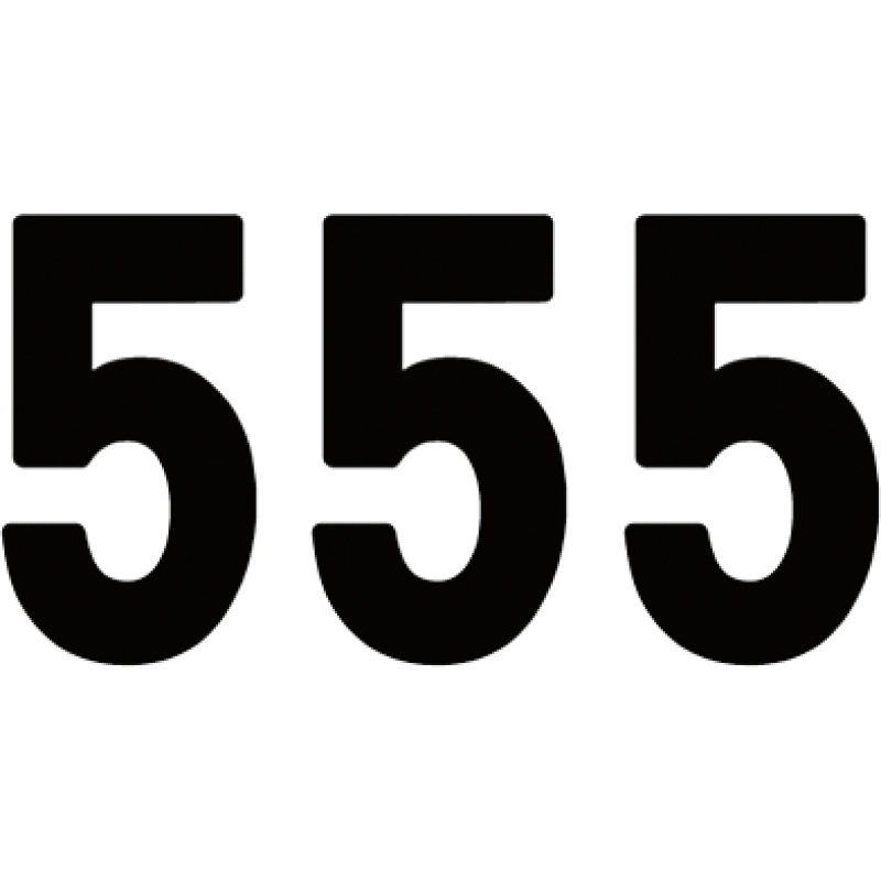 FACTORY EFFEX PRO 5" NUMBER BLACK #5 03-0275