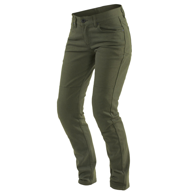 DAINESE CLASSIC SLIM LADY TEX PANTS OLIVE 2755152-118-29