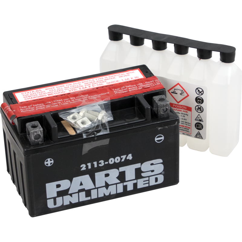 PARTS UNLIMITED BATTERIES CTX7A-BS  W/ACID PACK PC CTX7A-BS