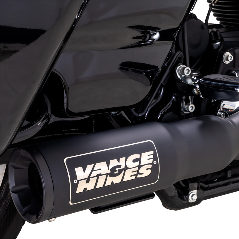 VANCE & HINES EXHAUST 2-1 HI OUTP BLK MATT SS 17+FL 47321