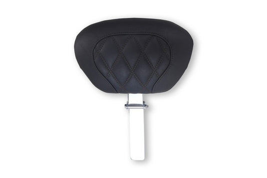Mustang 08-25 Harley FL Touring Rd King Special, Rd Glide Ltd, Dble Diamond Driver Backrest - Black