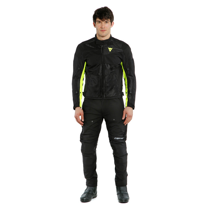 DAINESE SAURIS 2 D-DRY JACKET BLACK/BLACK/FLUO-YELLOW 1654624-N49-56